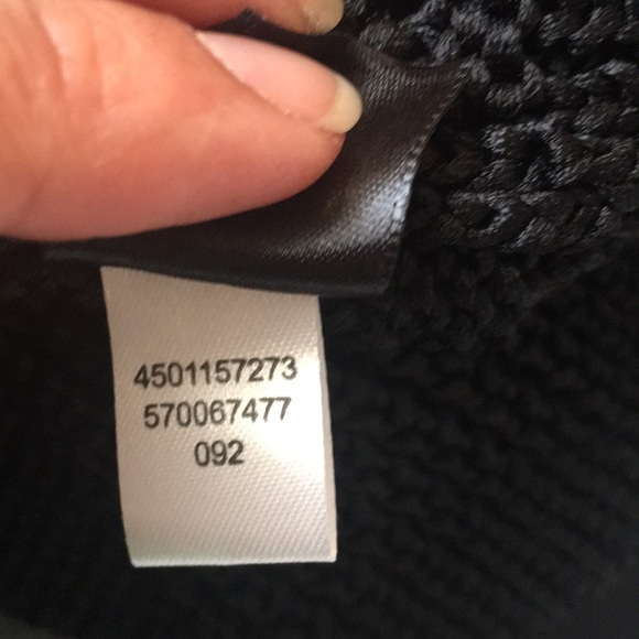 WHBM black pullover knitted top/sweater size medium - Picture 10 of 13